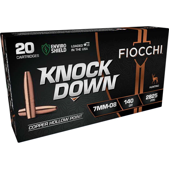 FIO KNOCK DOWN 7MM-08 REM 140GR HP 20/10 - Sale